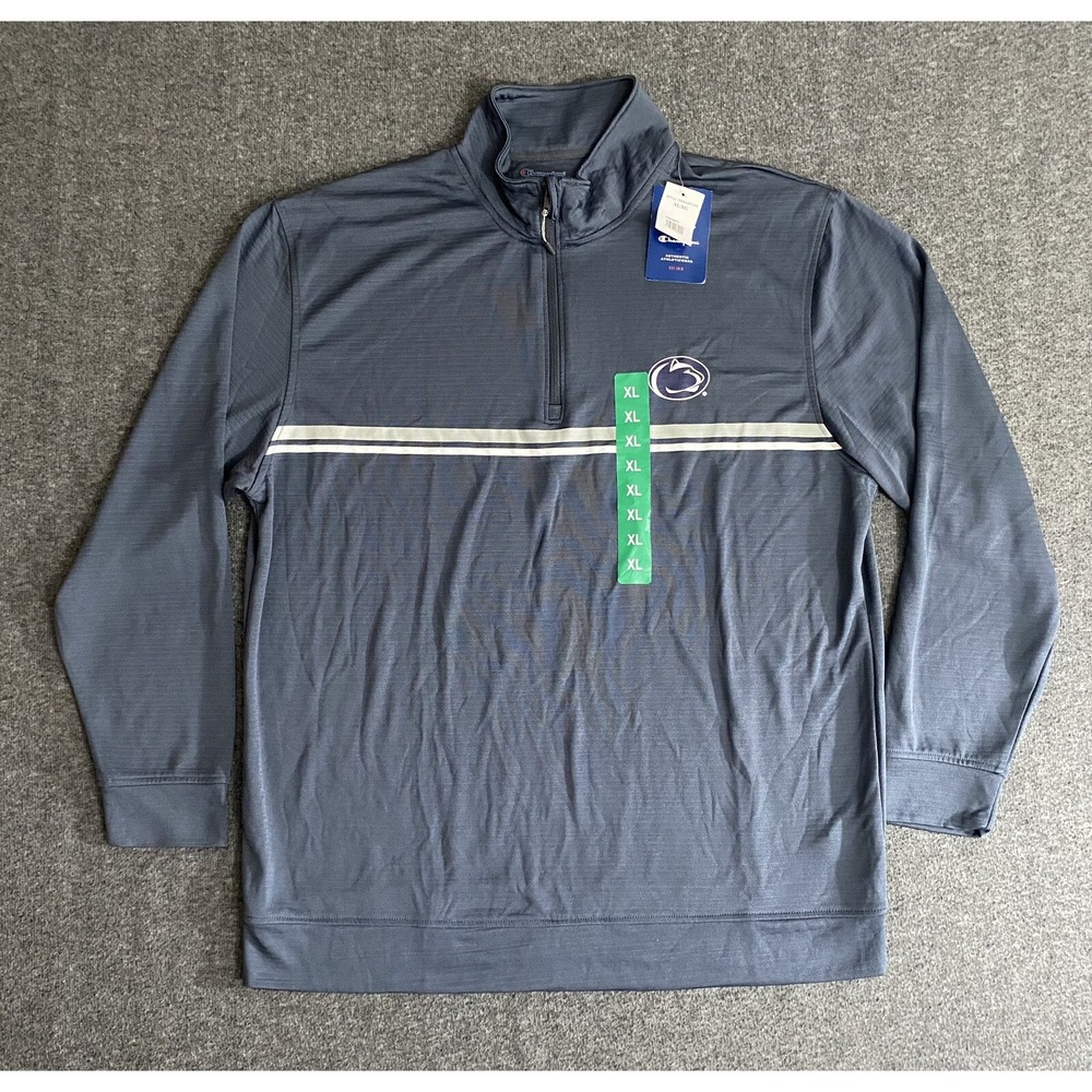 New Men's Champion 1/4 Zip Pullover Dark Gray Size XL